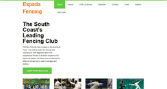 Desktop Screenshot of espadafencingclub.co.uk